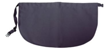 Dealer Apron: Black Nylon with Tie Belt, Small. For Blackjack and Casino Nights. main image
